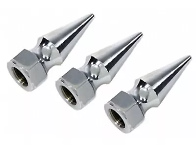 Chrome Spike Nuts 3/8-16 3 Pack Harley Motorcycle Hardware 06921 • $9.13