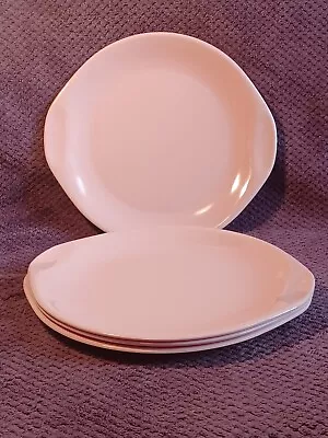 Vintage 50's Set Of 4 Russel Wright Pink Coral Dinner Plates Melamine Melmac • $19.99