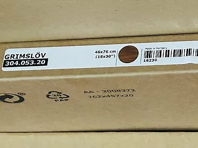 IKEA Grimslov Kitchen Glass Door Cabinet Brown 18 X30  304.053.20 Sealed !! • $99.99