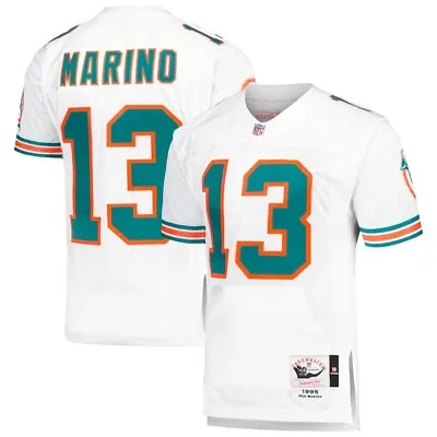 Mitchell & Ness Dan Marino Miami Dolphins 1995 White Authentic NFL Jersey 56 3XL • $269.99