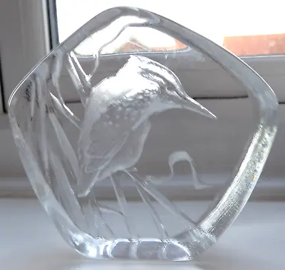 Mats Jonasson Kingfisher Lead Crystal Sculpture • £11.99