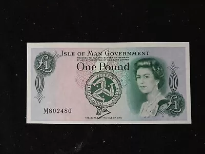 Most Treasured Banknotes Isle Of Man 1 Pound  Uncirculated  • $55