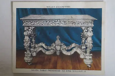 Kings Art Treasures Vintage Wills Mid Size Royal Trade Card Silver Table • $6.36