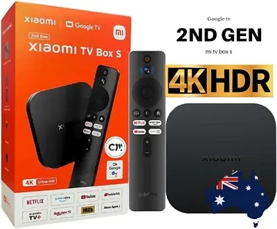 Xiaomi TV Box S 2nd Gen 4K Android Streaming Media Player - Black (MDZ28AA) • $99.33