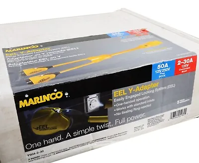 Marinco Y504-2-30  EEL Female To Male Y-Adapter 50 Amp To Dual 30 125-150 Volt • $184.50