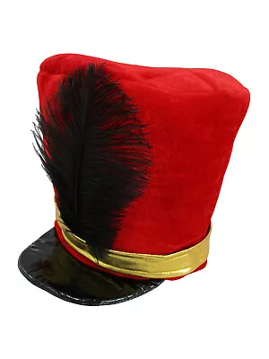 Adult Toy Soldier Hat Drum Majorette Christmas Nutcracker Costume Accessory Prop • $13.99