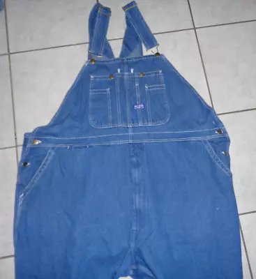 Mens Big Smith Carpenter Bib Overalls  Size 46 X 30  ..#126 • $16.99