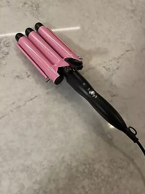 3 Barrel Curling Iron Hair Crimper TOP4EVER 25Mm（1 Inch ） Professional Hair Cur • $10.95