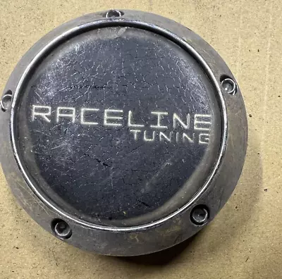 RACELINE Single Used Aftermarket 2 3/8  Wheel Center Cap # C817-1 BAD EMBLEM • $13.99