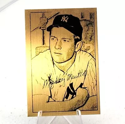 UNICORN! Printing Plate From ORIGINAL MICKEY MANTLE 1952 BOWMAN ROOKIE RC #101  • $12380.63