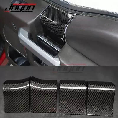 Carbon Interior Door Handle Cover For Ford F150 Raptor Lariat SSV 2015 2016-2020 • $199