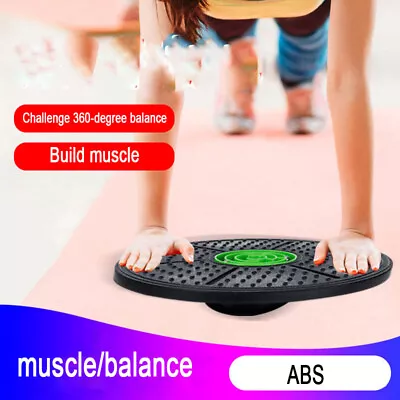 Yoga Balance Board Disc Stability Round Plates Exercise Trainer For Fitness Spor • $39.70