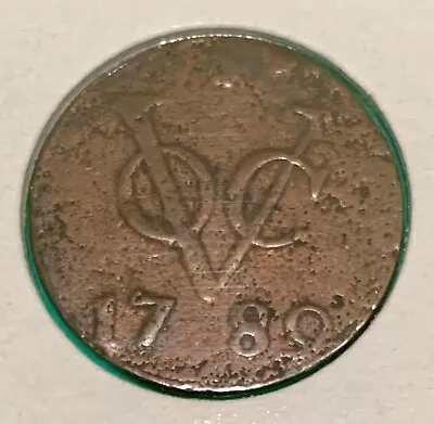 1789 Dutch Netherlands Colonial VOC Duit Utrecht Coin “New York Penny” • $11.99