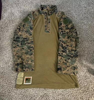 Issued FROG Combat Shirt Woodland MARPAT MEDIUM REGULAR Fire Resistant USMC • $300