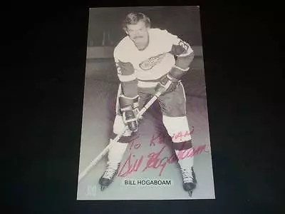 Red Wings Bill Hogaboam North Stars Autograph JD McCarthy Signed Post Card C • $29.99