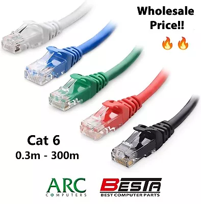 $2.40 • Buy Wholesale CAT6 UTP Color  Cable 0.3m 0.5m 1m 2m 3m 5m 10m 20m 30m 50m 100m 300m