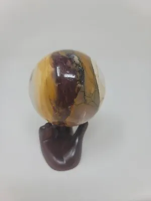 MOOKAITE SPHERE - Mineral Red Yellow Crystal Chakra Reiki Jasper Stone Rock Orb • $34