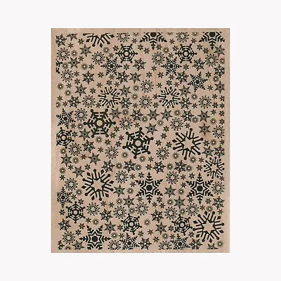 $20 • Buy Mounted Rubber Stamp, Snowflake Background Stamp, Card Makin, Christmas, Winter