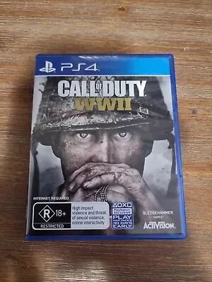 Call Of Duty WW2 -  PS4 Game Sony PlayStation 4 - FREE POSTAGE • $16.99