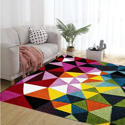 Non Slip Large Area Rugs Hallway Runner Rug Living Room Bedroom Carpet Floor Mat • £17.98