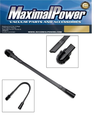 $11.99 • Buy MaximalPower 25  Long Crevice Tool For Vacuum 1.25  Hose Detachable Brush Head