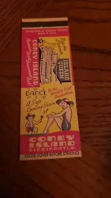 Vintage Matchcover Coney Island Cincinnati OH • $2.50