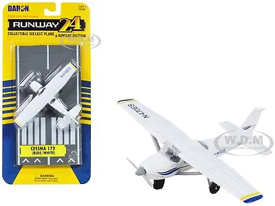 Cessna 172 Aircraft White Diecast Model By Runway24 Rw065 • $7.99