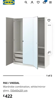 £102.01 • Buy Ikea Wardrobe Brand New In Box - Relisted Due To Timewaster