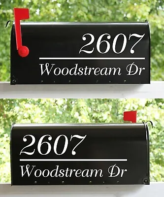 3-pack Mailbox Numbers And Address Vinyl Decals - Street Home - Die Cut Duchess • $9.99