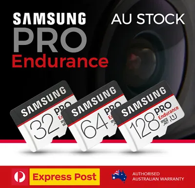 Samsung Pro Endurance 32GB 64GB 128GB MicroSD Card DashCam Usage 4K 100MB/s • $29.95