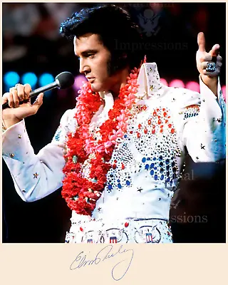 Elvis Presley Aloha From  Hawaii Autograph Signed  Photo 8x10  REPRINT Signed • $18.99