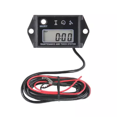 (Black) Tachometer Hour Meter Max RPM Lawn Mower Chainsaw Compressor Motorcycle • $15.99