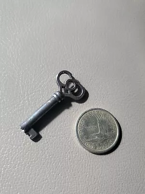 Old Miniature Cabinet Key ☆ Antique Metal Skeleton Key! • $32