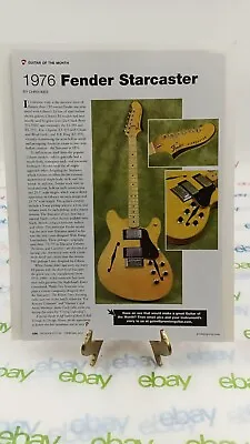 1976 Fender Starcaster Guitar Review Poster  • $9.95