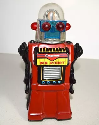 1962 Mr Robot Cragstan Yonezawa Japan Vintage   Robot Moves Head Lights Up • $749