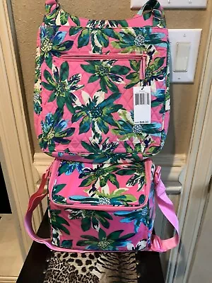 NWT 2Pc Vera Bradley Tropical Paradise Mailbag And Stay Cooler • $89