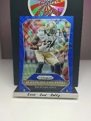 2015 Panini Prizm #179 Marques Colston Blue Wave Prizm /150 • $2.99