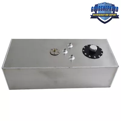 Aluminum 15 Gallon/57L Racing/Drift Fuel Cell Gas Tank+ Cap+ Level Sender Silver • $98.67