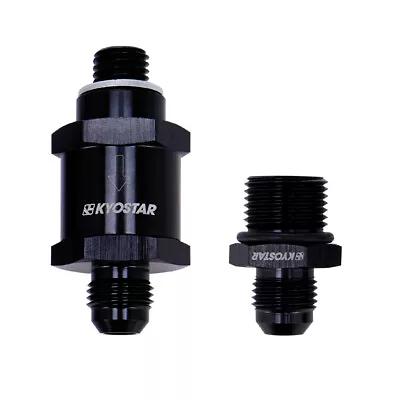 $38.99 • Buy M12x1.5MM To-6AN One Way Check Valve +Inlet AN6 Fitting For Bosch 044 Fuel Pump