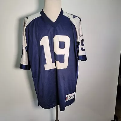 MILES AUSTIN #19 Dallas Cowboys Men Throwbacks Jersey Reebok Vintage Sz XL L26 • $18.87