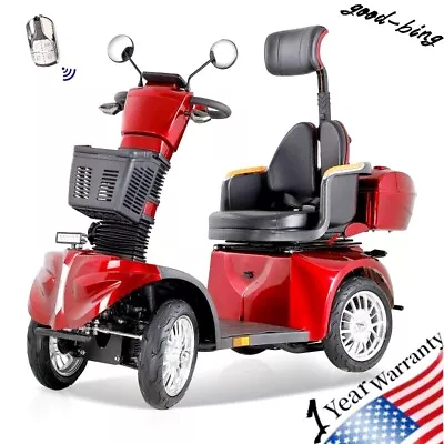 Heavy Duty 800W 4 Wheels Mobility Scooter For Seniors & Adults 500lbs Capacity • $2141.25