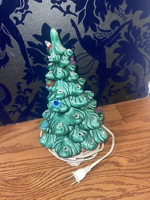 Vintage Ceramic Christmas Tree Lighted Not Marked (112) • $33.88