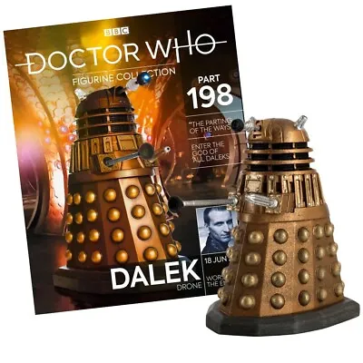Doctor Who Figurine Collection Dalek Drone Model With Magazine #198 Eaglemoss • £24.99