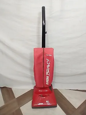 Vintage Eureka Bravo Upright Vacuum Cleaner Red Rare • $145