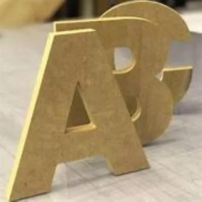 Wooden Letters Large Small 10cm-30cm 6mm Thick MDF Craft Extra Large Signs Home • £2