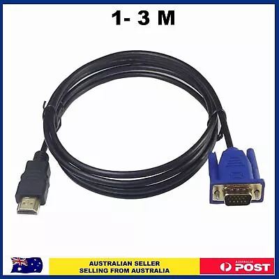 1080P Gold Plated HDMI To VGA 15Pin Male Cable Adapter Lead For HDTV HD LCD • $4.75