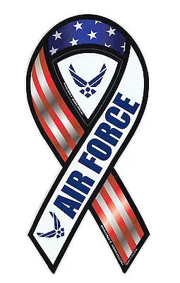 Magnetic Bumper Sticker - United States Air Force - Ribbon Shaped Support Magnet • $7.99