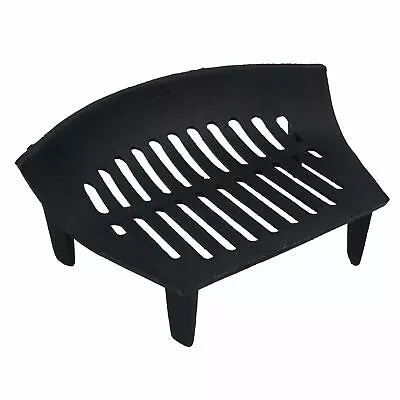 13  Fire Grate For 14  Fireplace Cast Iron Coal Log Black Front Open Basket • £22.99