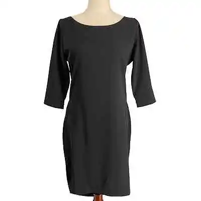 Elm Design S / M Icelandic Draped Quarter Sleeve Little Black Dress Minimalist • $31.47