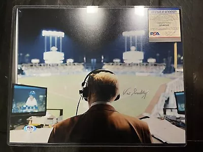 Vin Scully Signed Autographed 11X14 Photo LA Dodgers MLB PSA DNA Baseball • $1499.99